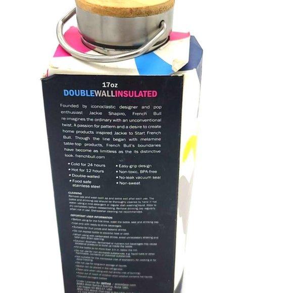 French Bull 17oz = 500ml Doublewall Insulated 24hr Cold 12hr Hot - Picture 3 of 5